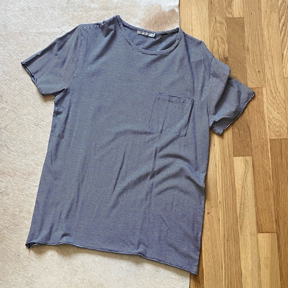 Men's Blue Striped Shirt